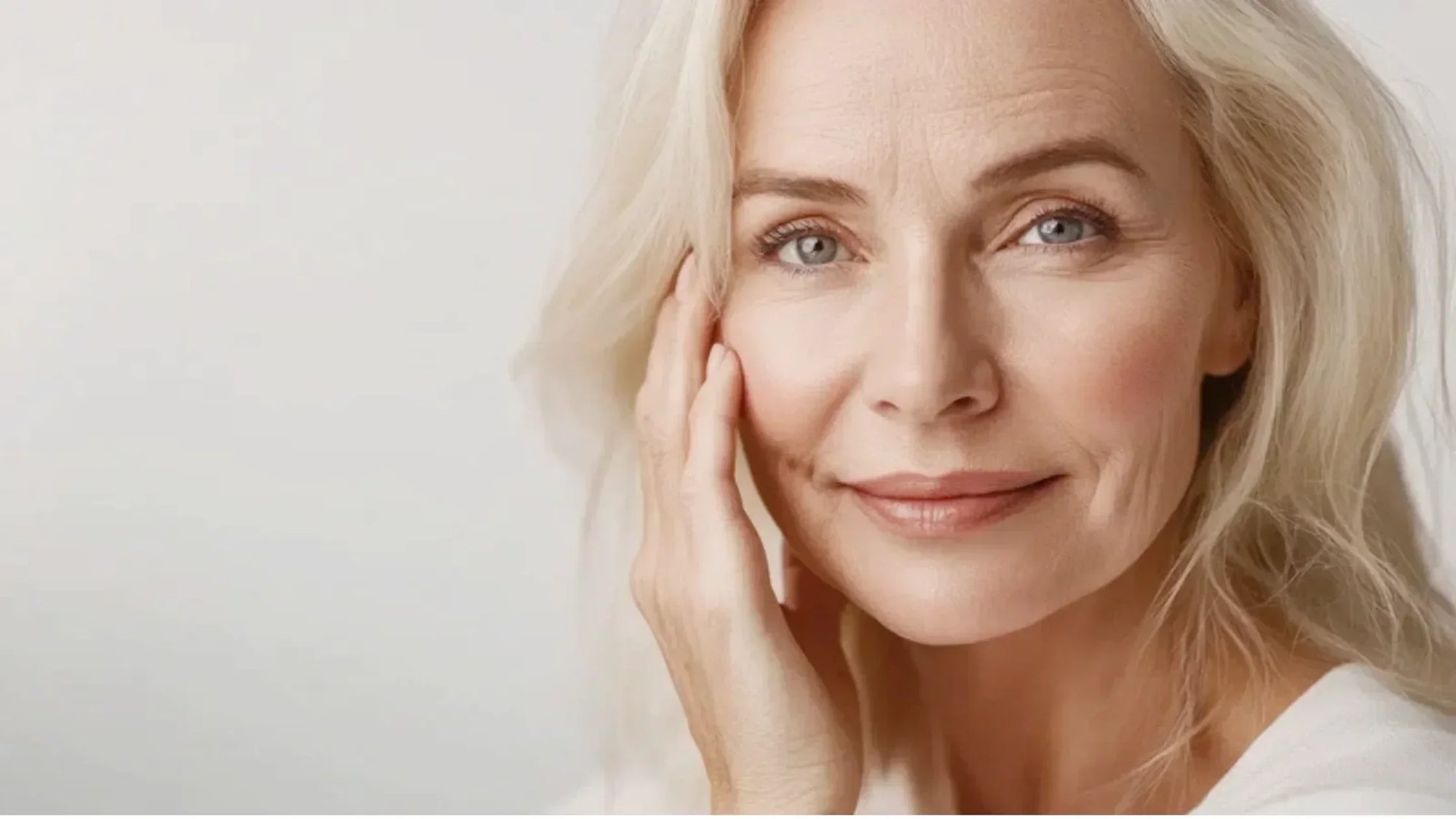 woman after pigmentation treatment with LED 